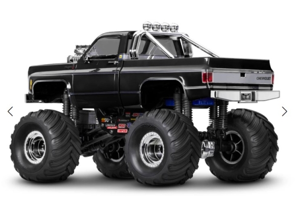 TRX98064-1-BLK TRX-4MT CHEVY K10 4X4 SCHWARZ 1/18 MONSTER-TRUCK RTR BRUSHED